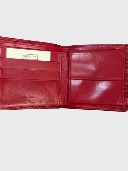 Portefeuille Louis Vuitton rouge