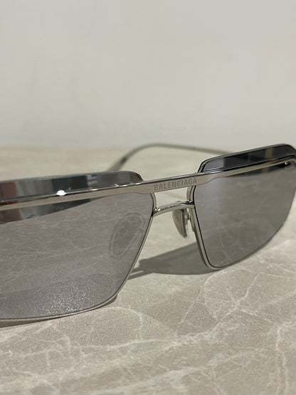 Lunettes de soleil Balenciaga argent
