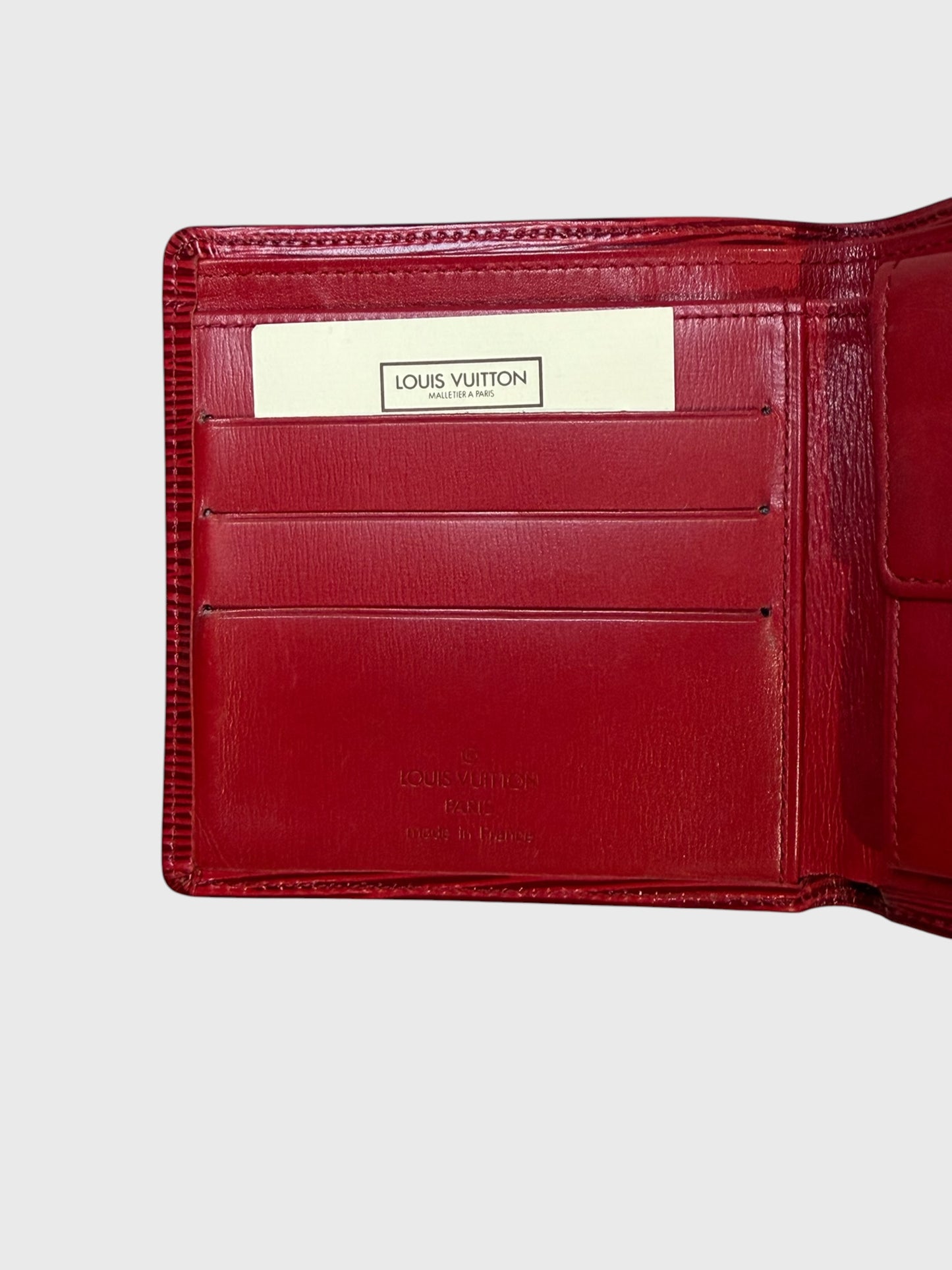 Portefeuille Louis Vuitton rouge