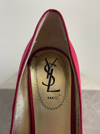 Escarpins Yves Saint Laurent rouge T 38.5