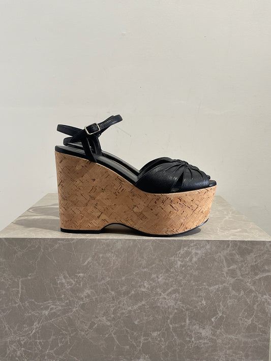 Sandales Saint Laurent noires T 39.5