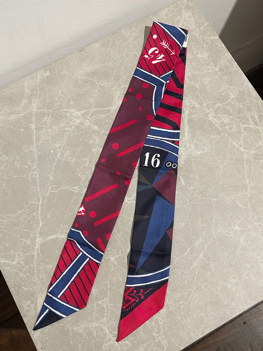 Twilly Hermès rouge Jeu de soie