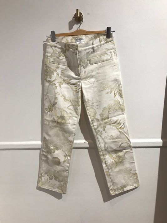 Jeans Chanel blanc T.38