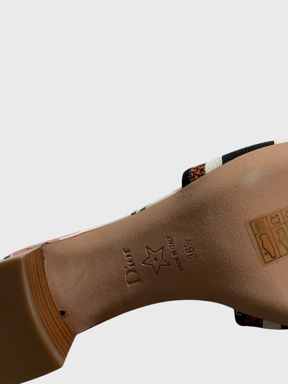 Mules Dior Dway T.36,5 Neuves