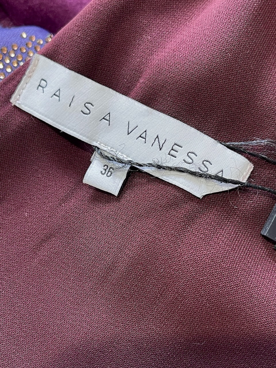 Robe Raisa Vanessa violette T.36 NEUVE