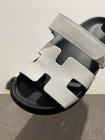 Sandales Hermès Chypre blanche T.36,5