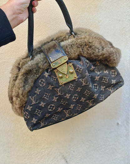 Sac Louis Vuitton Demi-Lune Chinchilla