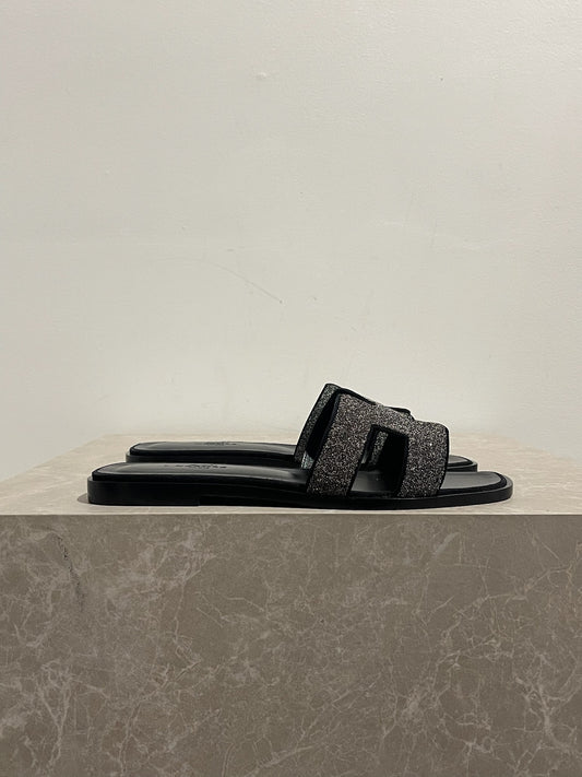 Sandales Hermès Oran Swarovski T.37.5