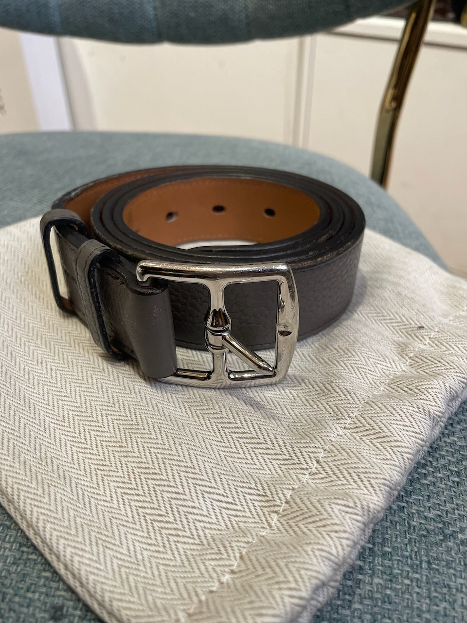 Ceinture Hermès Etrivière T.100