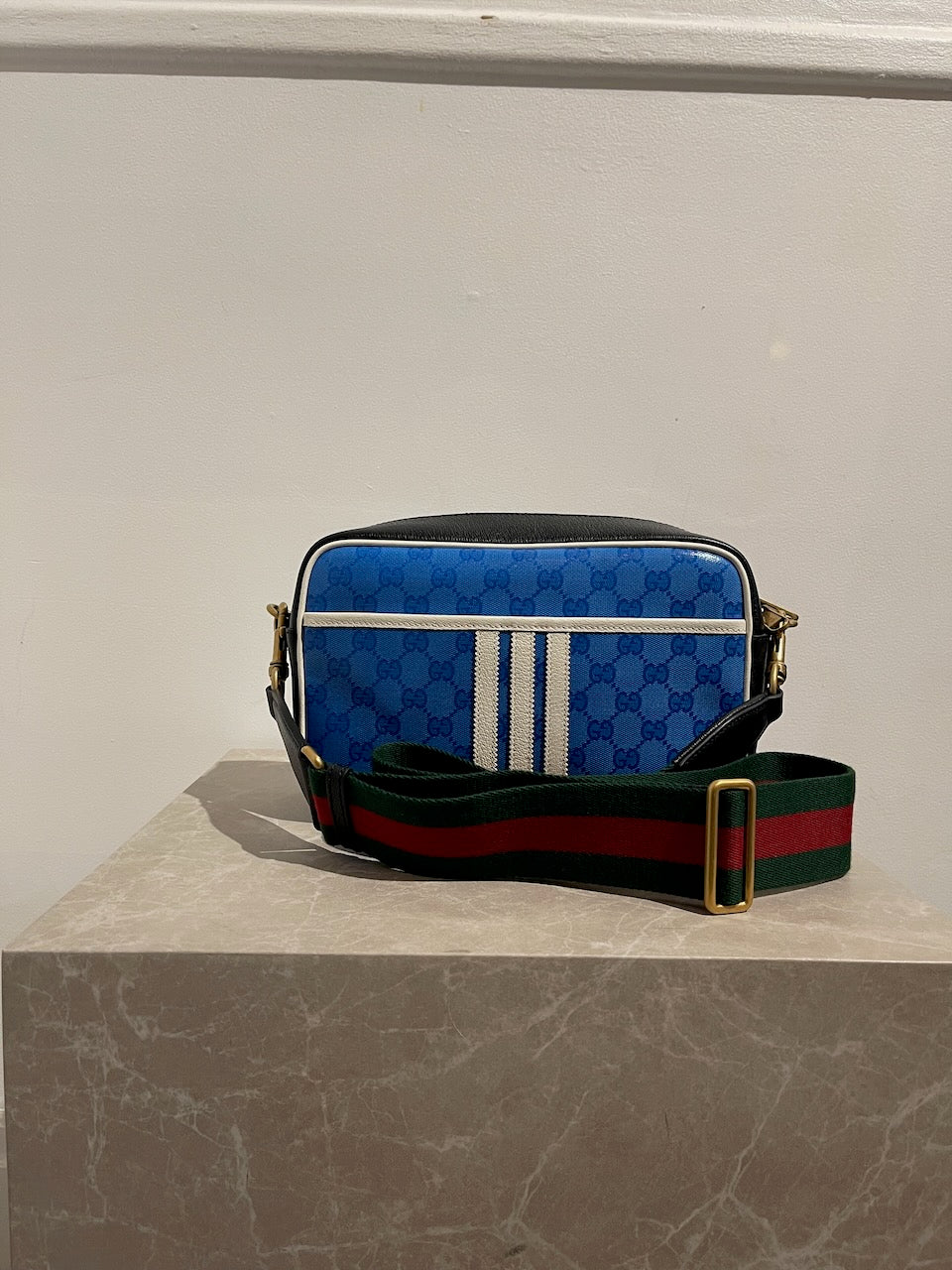 Sac Gucci x Adidas Bleu