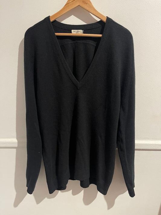 Pull Saint Laurent noir T.L