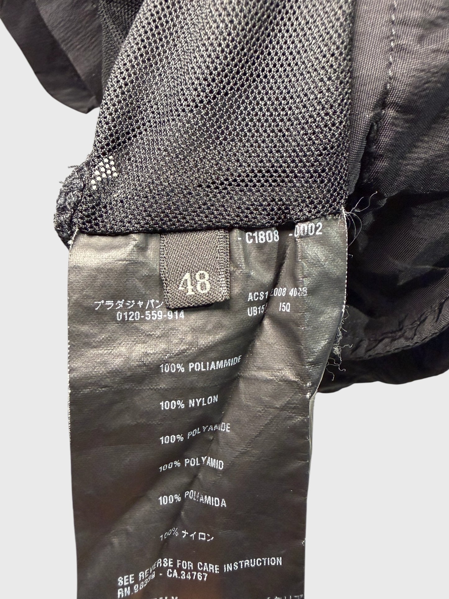 Short de bain Prada noir T.48