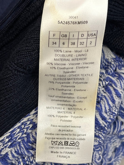 Pull Christian Dior bleu marine T.34