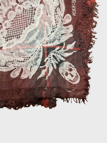 Foulard Alexander McQueen rouge