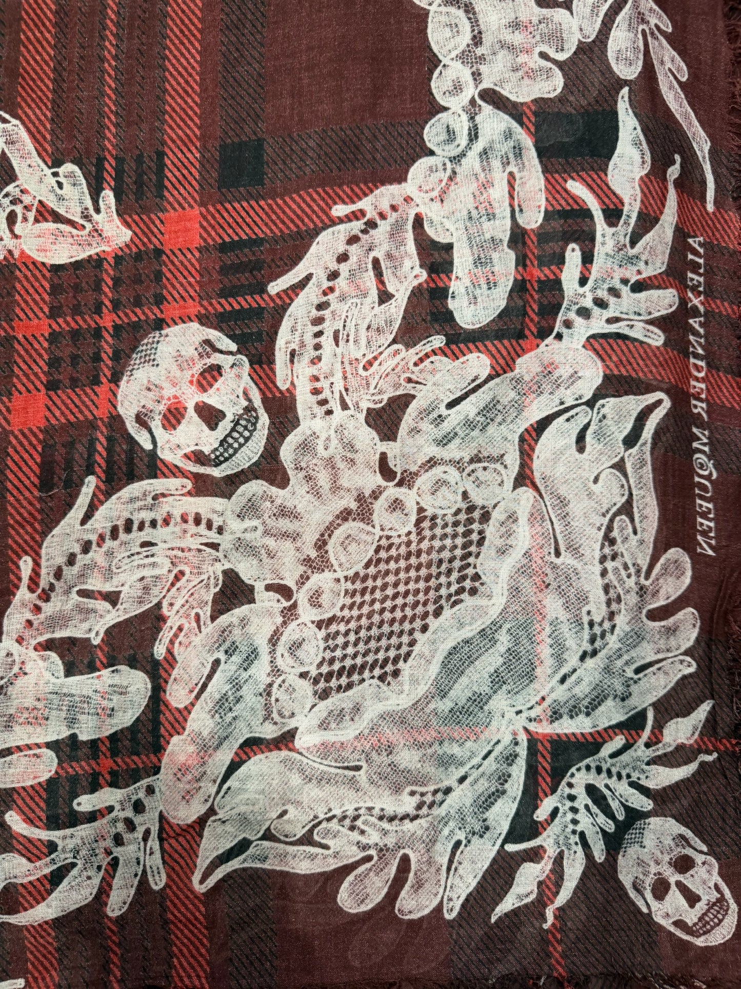 Foulard Alexander McQueen rouge