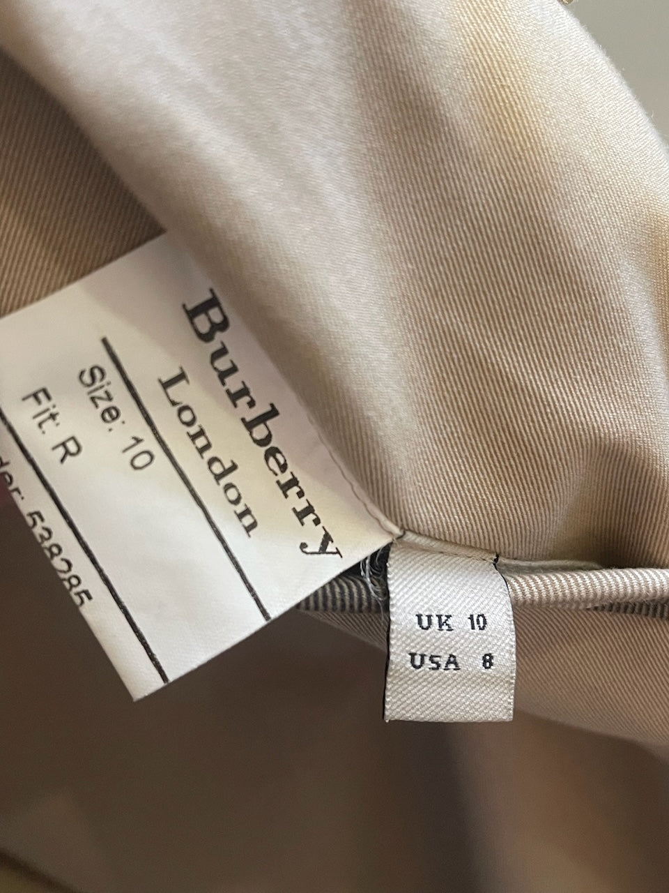 Trench Burberry beige T.38