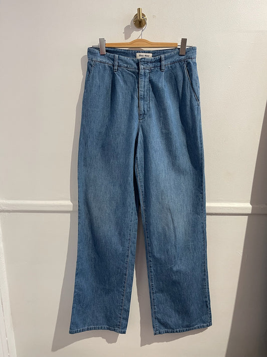 Jeans Miu Miu bleu T.38