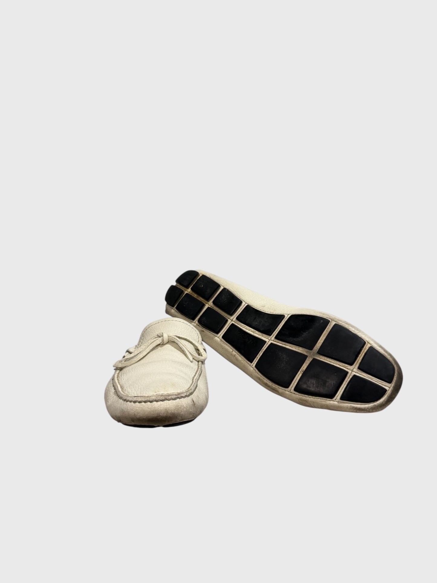 Mocassins Prada blanc T.41