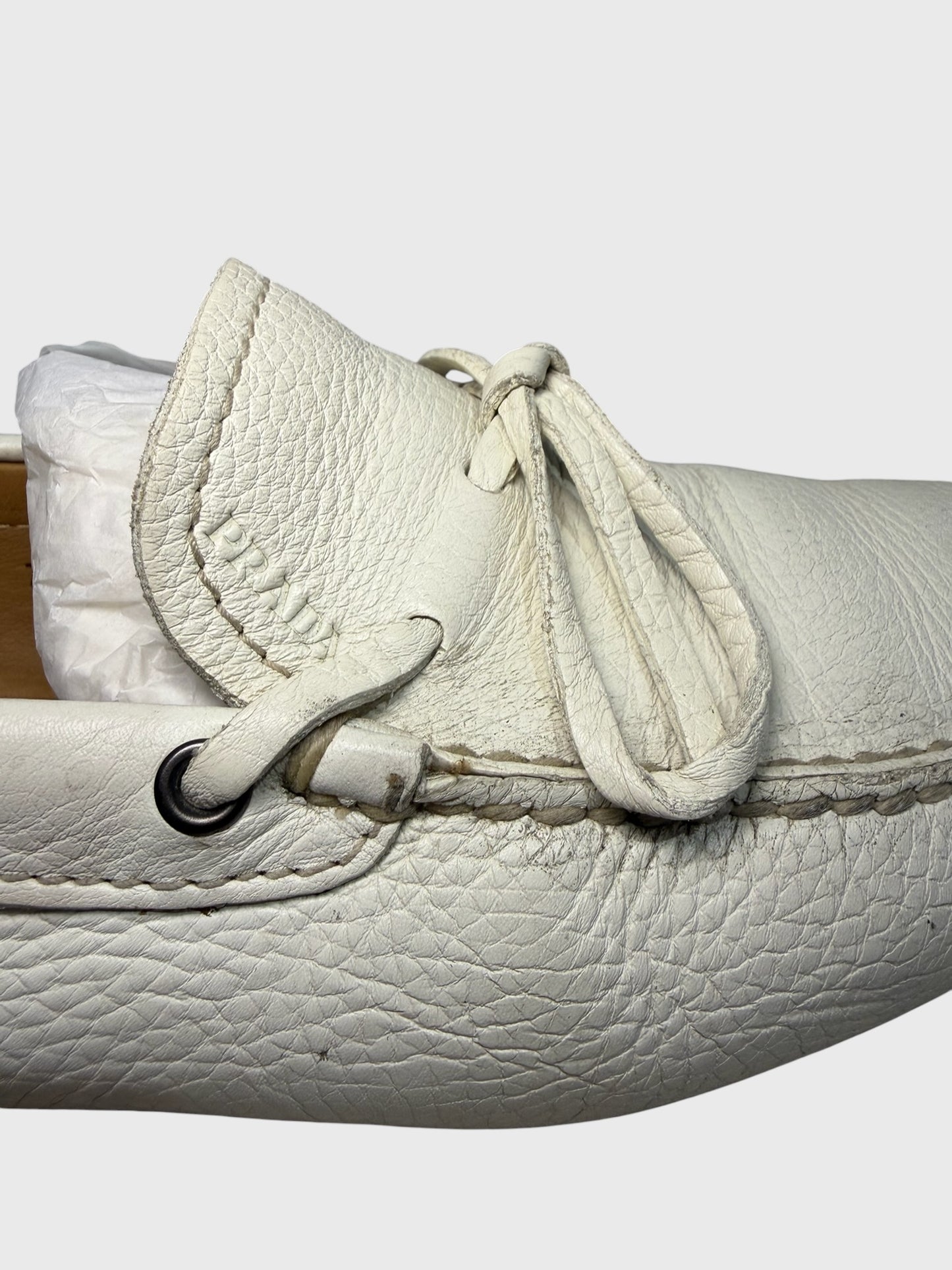 Mocassins Prada blanc T.41