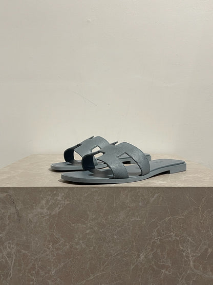 Sandales Hermès Oran grises T.37