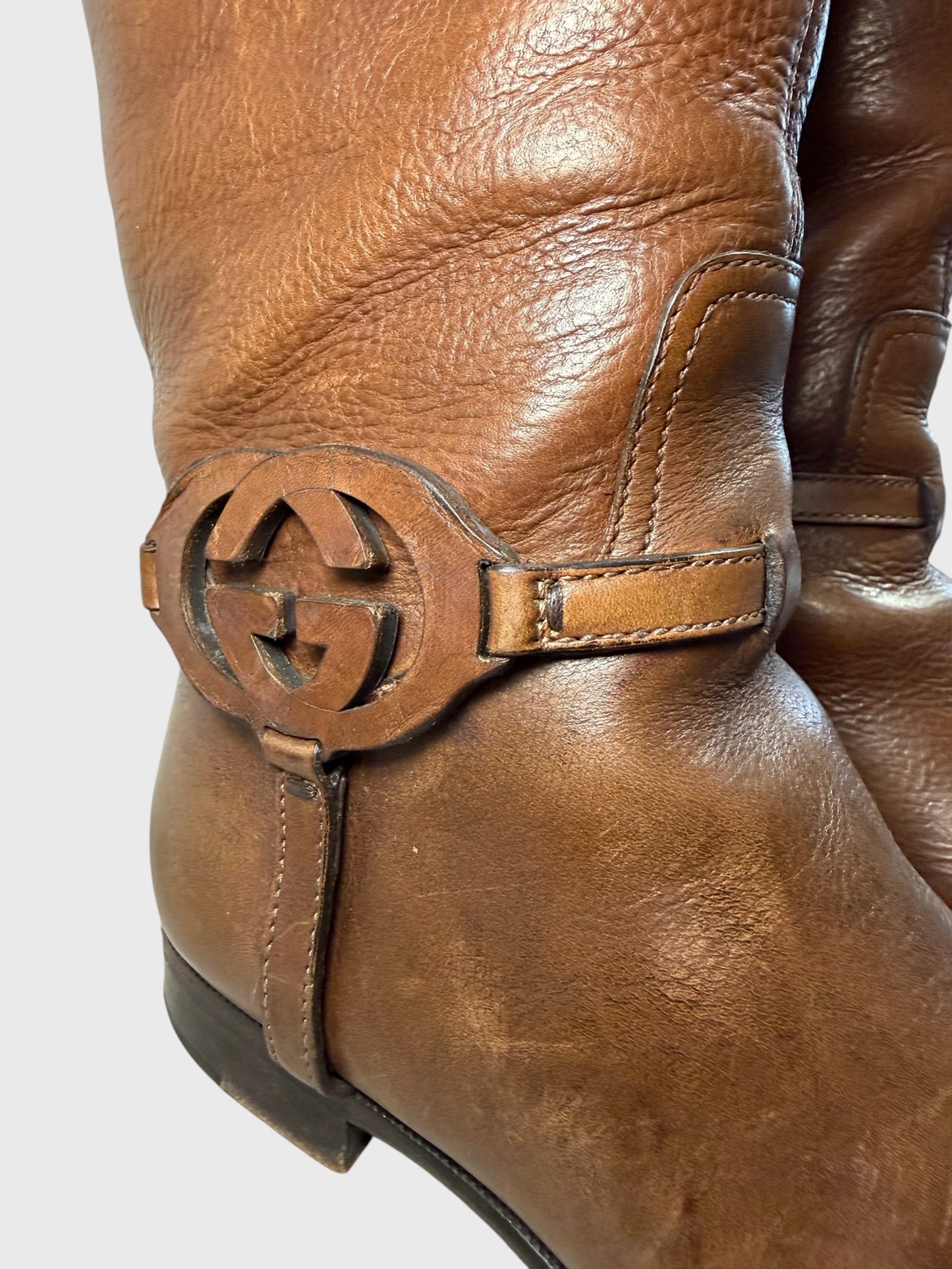 Bottes Gucci marron T.36,5