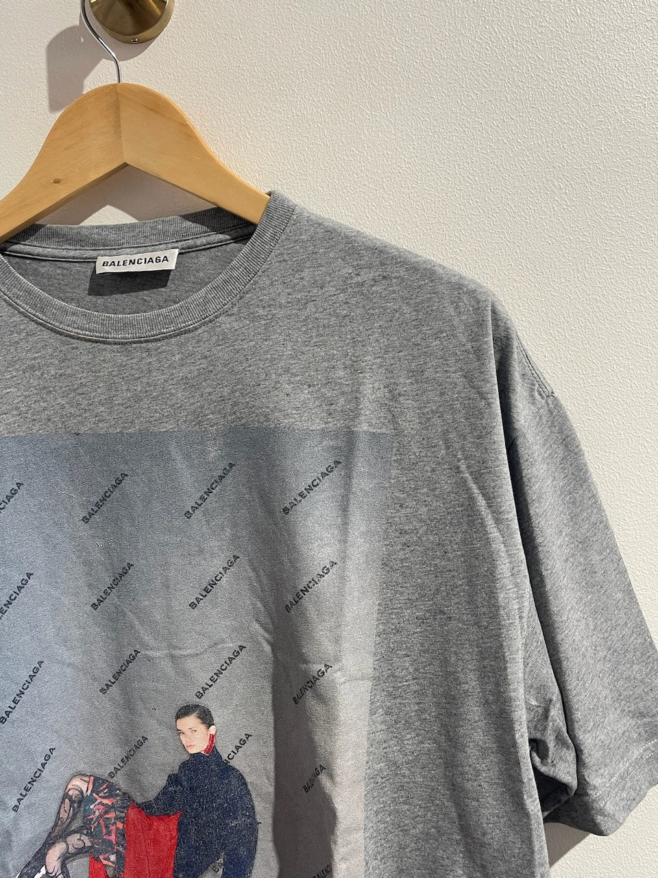 T-shirt Balenciaga gris T.XS