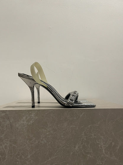 Sandales Givenchy argents T.38