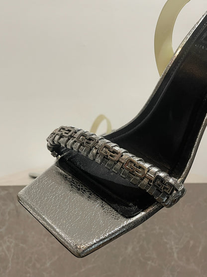 Sandales Givenchy argents T.38