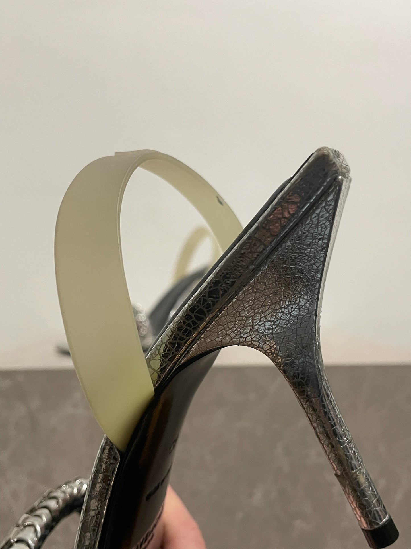 Sandales Givenchy argents T.38