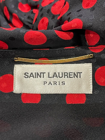 Robe Saint Laurent à pois T.40