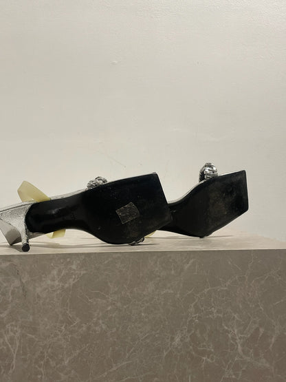 Sandales Givenchy argents T.38