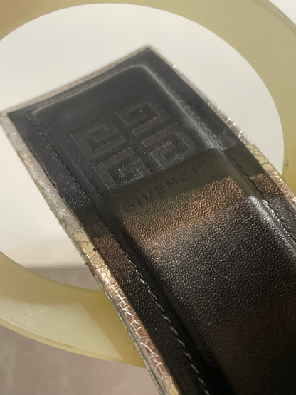 Sandales Givenchy argents T.38