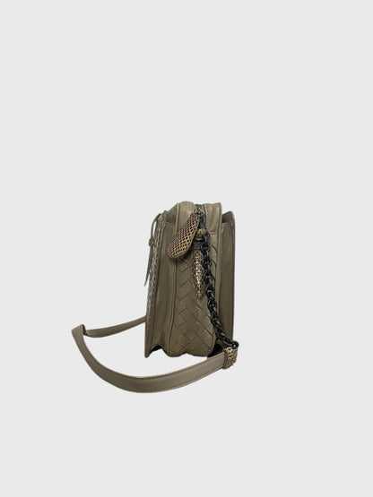 Sac Bottega Veneta beige à fleurs