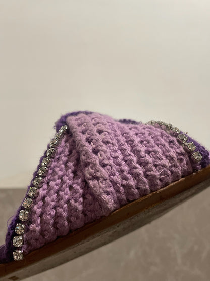 Mules Miu Miu violette T.38