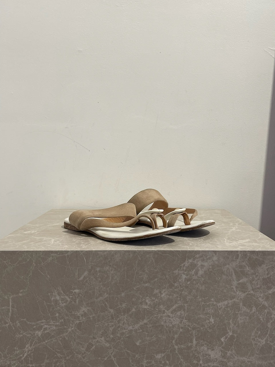 Sandales Hermès beige T.36