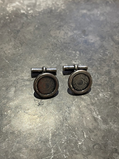 Boutons de manchettes Hermès Ex-Libris