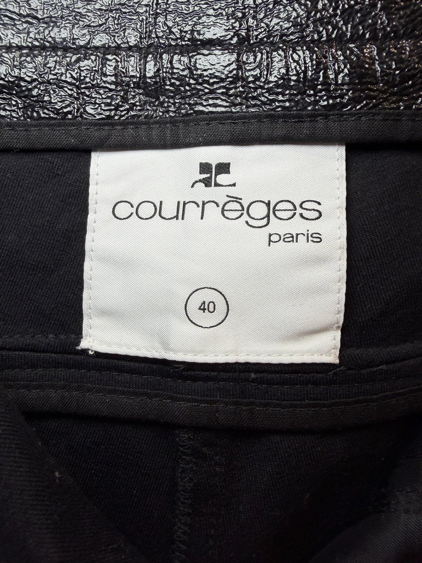 Pantalon Courrèges vinyle T.40