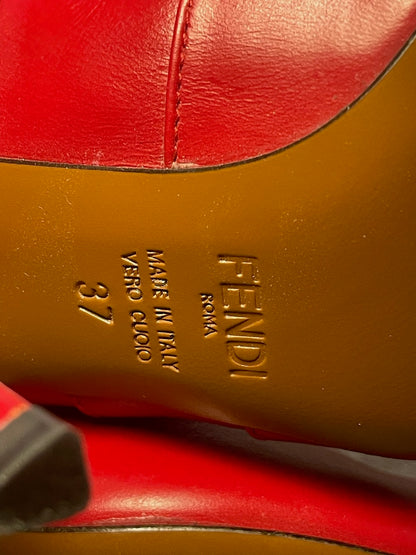 Cuissardes Fendi rouge T.37
