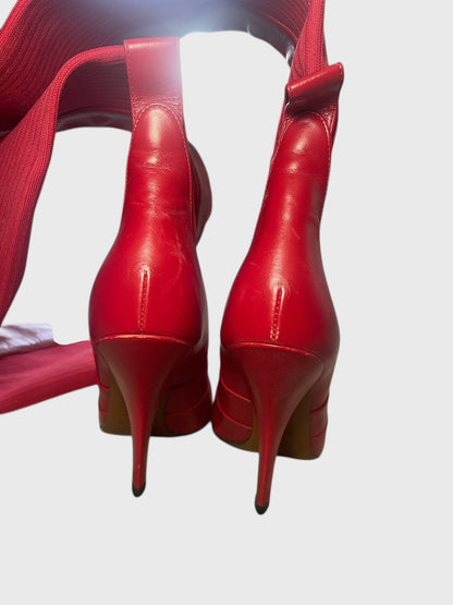 Cuissardes Fendi rouge T.37