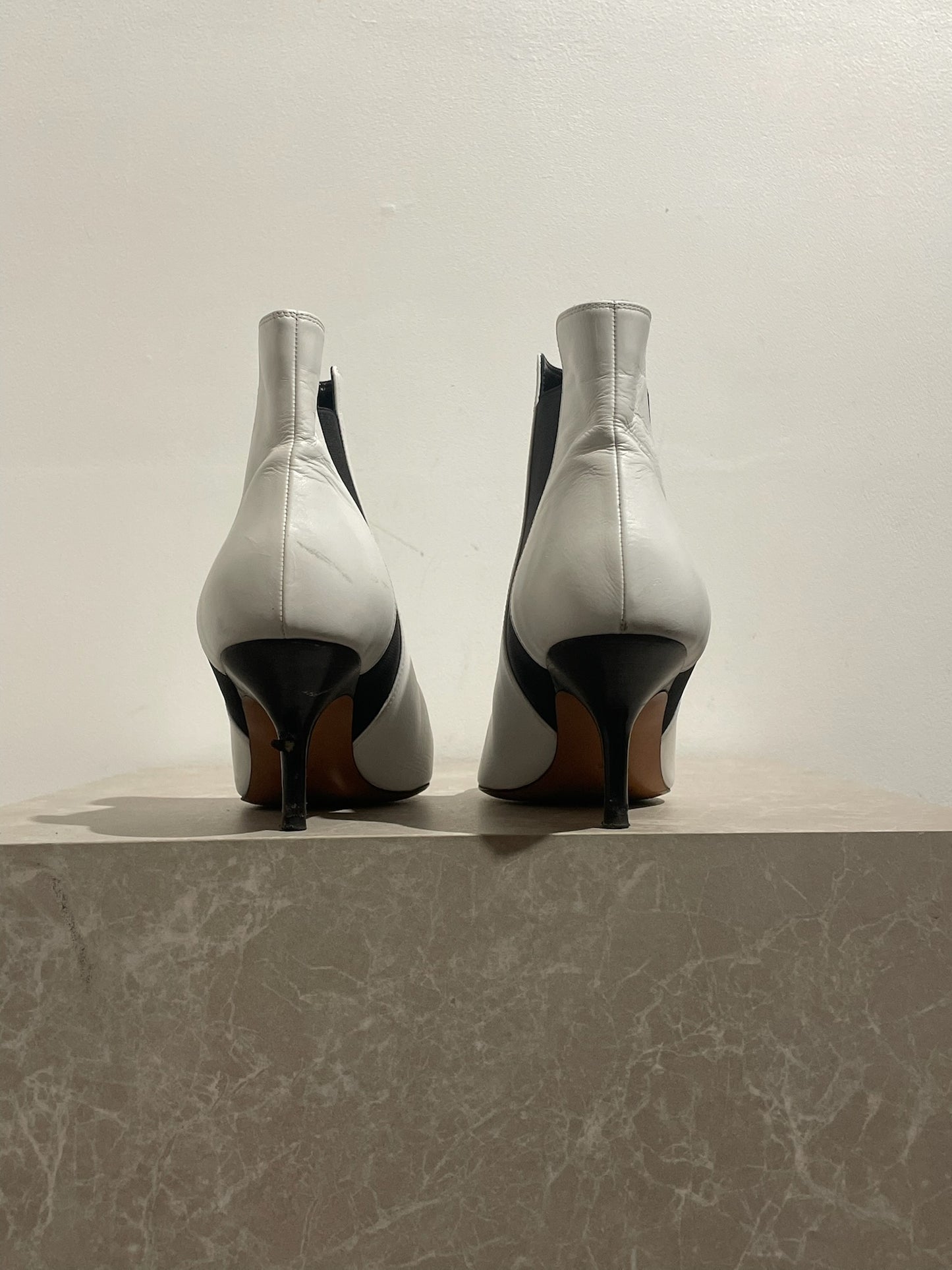 Bottines Céline blanches T.37,5