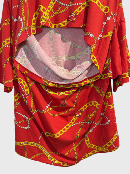 T-shirt Balenciaga rouge T. XS