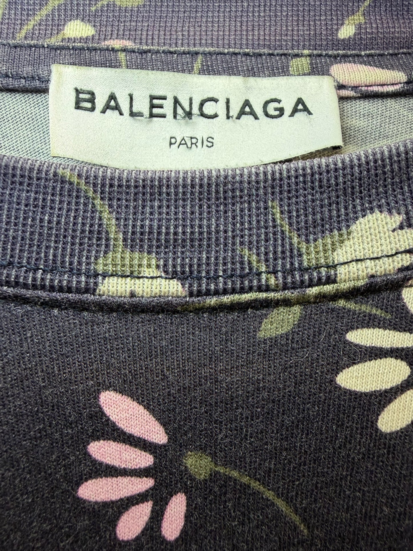 T-shirt Balenciaga bleu T. XS