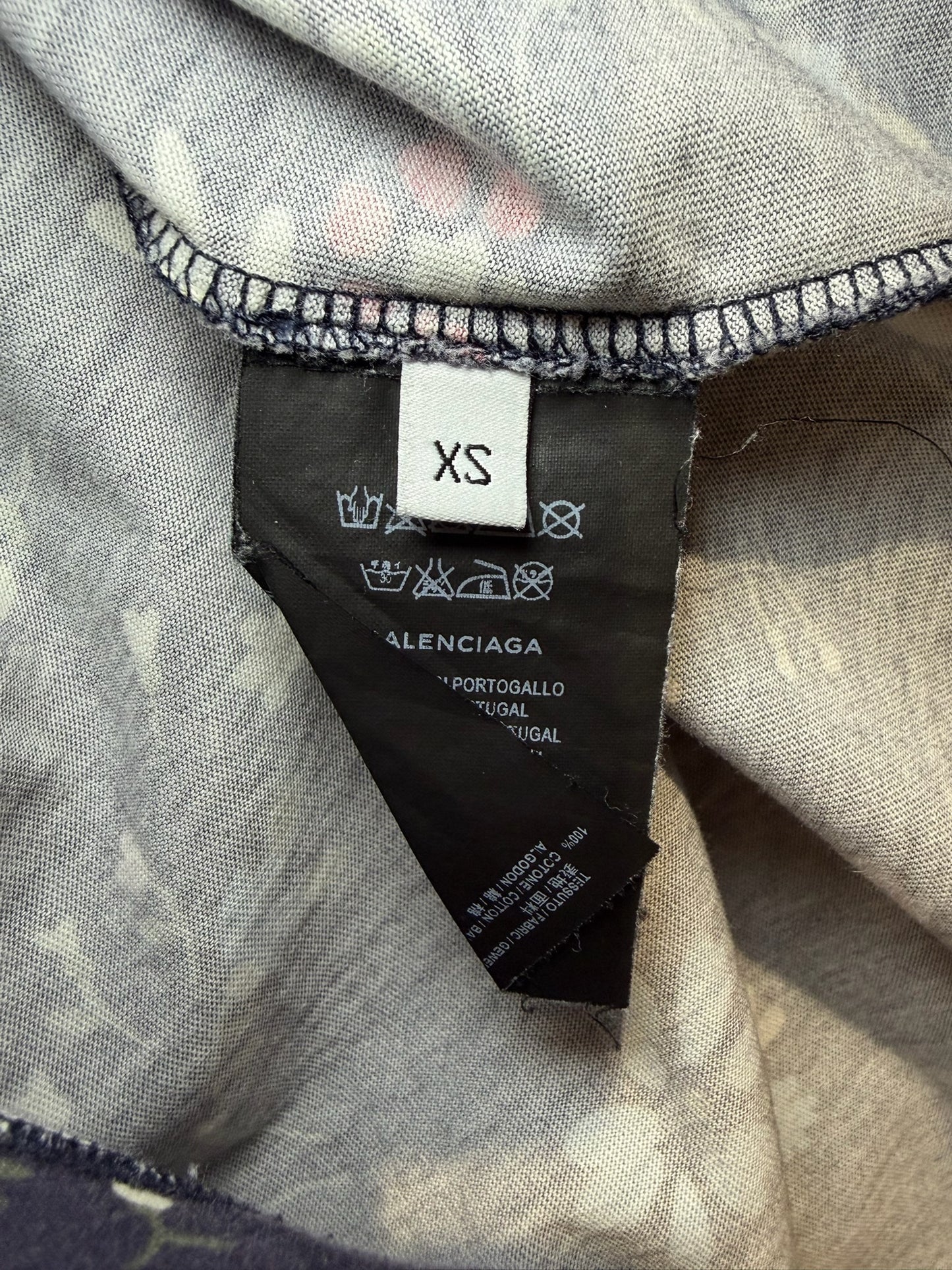 T-shirt Balenciaga bleu T. XS