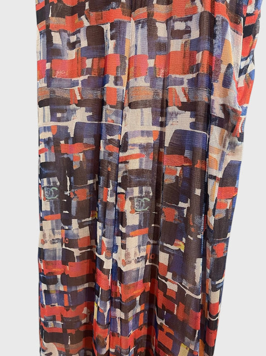 Pantalon Chanel imprimé T.44