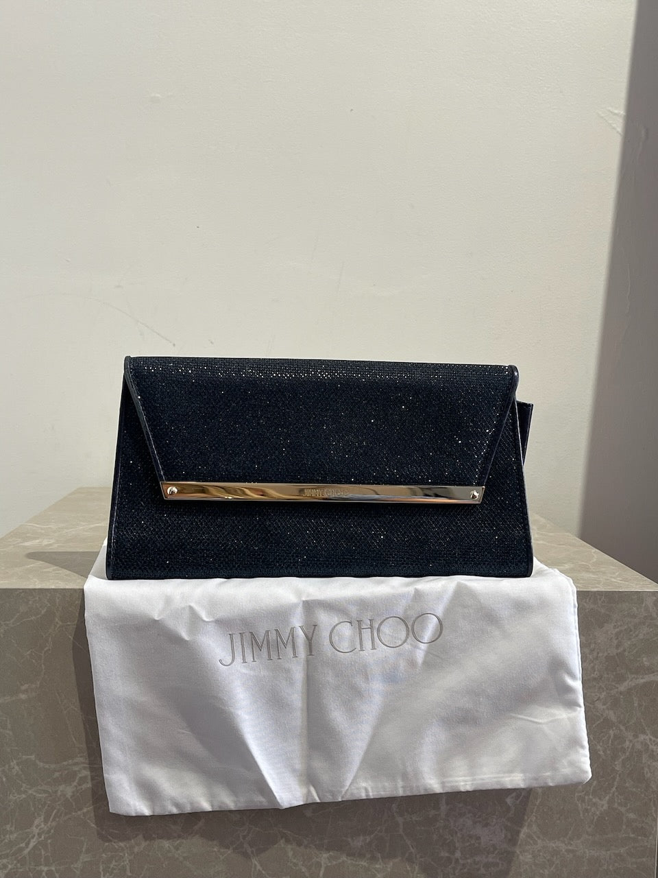 Pochette Jimmy Choo bleue