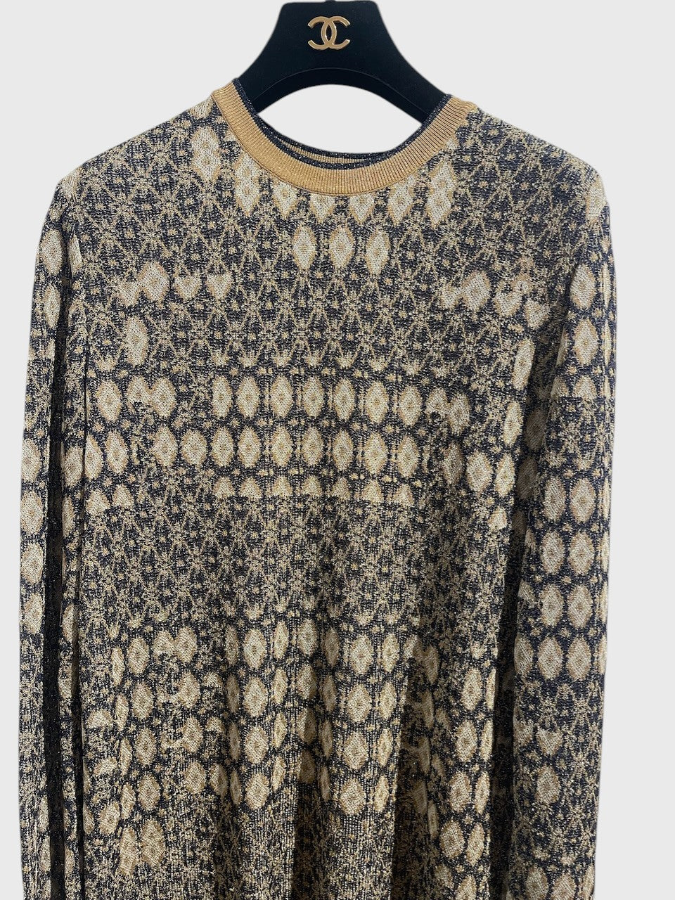 Robe Chanel dorée T.42