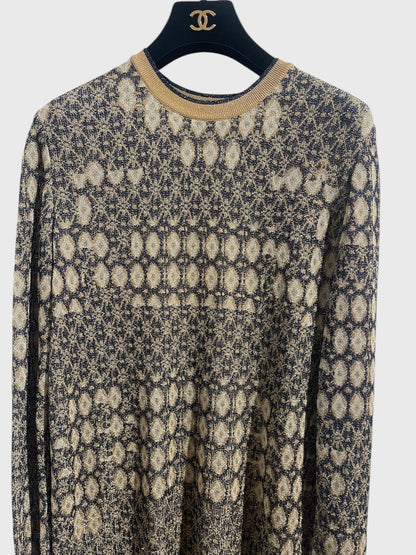Robe Chanel dorée T.42