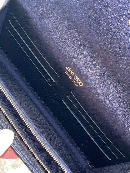 Pochette Jimmy Choo bleue