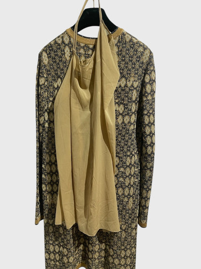 Robe Chanel dorée T.42