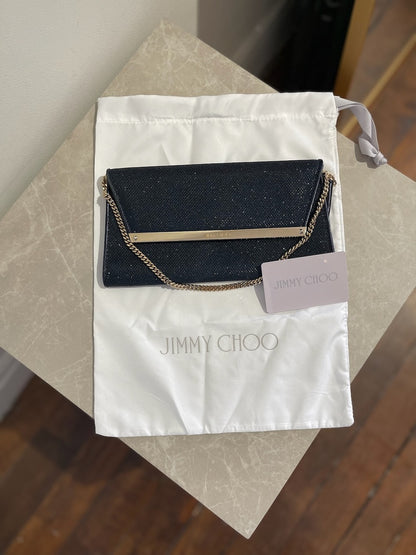 Pochette Jimmy Choo bleue
